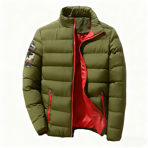 Men's Outdoor Winter Warm Coat - Windproof Stand Collar Long Sleeve Multi-Pocket Zipper Casual Large Size Jacket