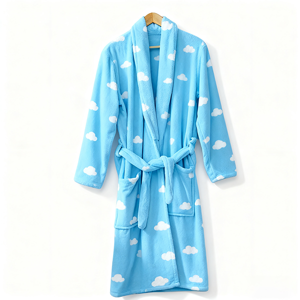 High-Quality Luxury Coral Velvet Bathrobe - Women's Soft Skin-Friendly Warm Home Leisure Pajama