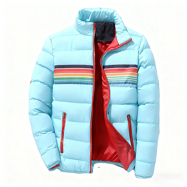 Men's Winter Warm Windproof Coat - Stand Collar Long Sleeve Multi-Pocket Zipper Casual Large Size Outdoor Jacket